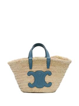 Céline Pre-Owned 2022 Teen Palm Leaves Triomphe Classic Panier Tote Bag - Braun von Céline Pre-Owned