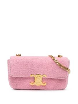 Céline Pre-Owned 2022 Triomphe Tweed Claude Chain Schultertasche - Rosa von Céline Pre-Owned