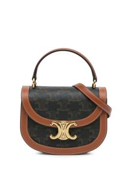 Céline Pre-Owned 2023 mini Triomphe Besace Clea Satchel-Tasche aus beschichtetem Canvas - Braun von Céline Pre-Owned