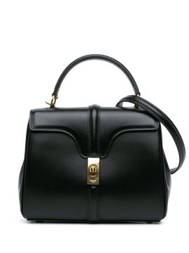 Céline Pre-Owned 2023 kleine Leather 16 Satchel-Tasche - Schwarz von Céline Pre-Owned