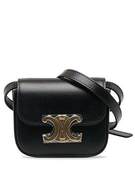 Céline Pre-Owned 2023 mini Triomphe Umhängetasche - Schwarz von Céline Pre-Owned