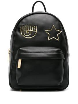 Chiara Ferragni Eyelike Rucksack mit Nieten - Schwarz von Chiara Ferragni