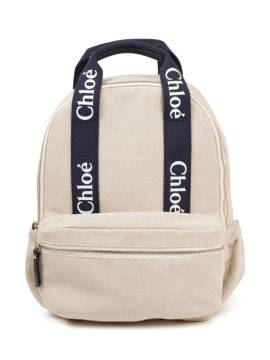 Chloé Kids Rucksack mit Logo - Nude von Chloé Kids