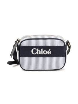 Chloé Kids Schultertasche mit Logo - Blau von Chloé Kids