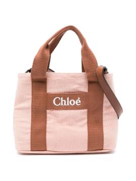 Chloé Kids Schultertasche mit Logo-Stickerei - Rosa von Chloé Kids