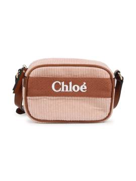 Chloé Kids Schultertasche mit Logo-Stickerei - Rosa von Chloé Kids