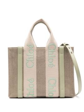 Chloé Kleine Woody Handtasche - Nude von Chloé