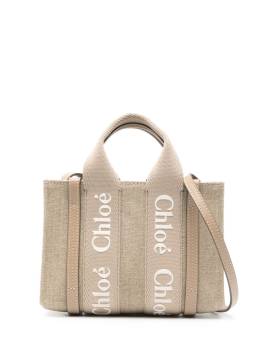 Chloé Mini Woody Handtasche - Nude von Chloé