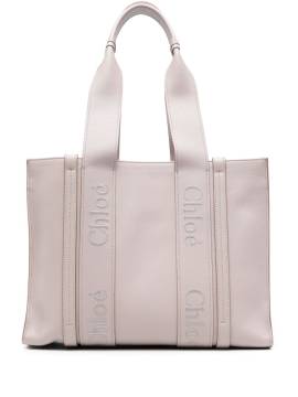 Chloé Mittelgroßer Woody Shopper - Grau von Chloé