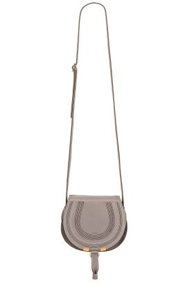 Chloe SCHULTERTASCHE SMALL MARCIE GRAINED CALFSKIN in Cashmere Grey. Size all. von Chloe