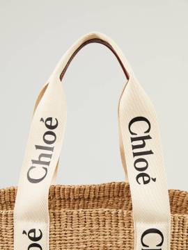 Chloé - Shopper 'Large Woody Basket' Beige von Chloé