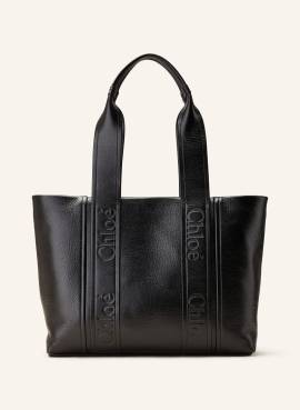 Chloé Shopper Woody schwarz von Chloé