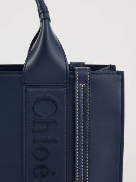 Chloé - Shopper 'Small Woody Tote Bag' Night Blue von Chloé