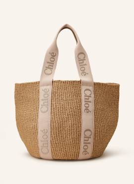 Chloé Shopper Woody beige von Chloé