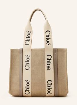 Chloé Shopper Woody beige von Chloé