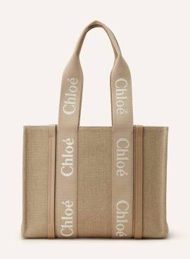 Chloé Shopper Woody beige von Chloé