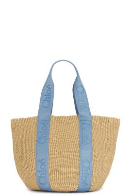 Chloe TASCHE WOODY in Washout-Blau - Blue. Size all. von Chloe