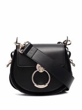 Chloé Tess Schultertasche mit Ring - Schwarz von Chloé