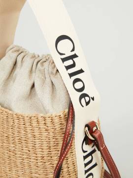 Chloé - Umhängetasche 'Small Woody Basket' Beige von Chloé