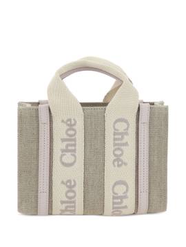 Chloé Woody Schultertasche - Grau von Chloé