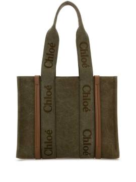 Chloé Woody Schultertasche - Grün von Chloé