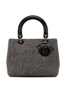 Christian Dior Pre-Owned 1998 mittelgroße Lady Dior Satchel-Tweed - Grau von Christian Dior