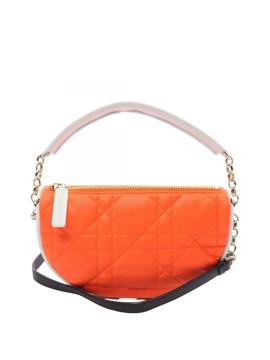 Christian Dior Pre-Owned 2000-2023 kleine Cannage Dior Vibe Hobo Satchel-Tasche - Orange von Christian Dior