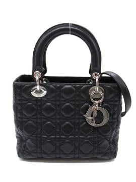 Christian Dior Pre-Owned 2000s Cannage Lady Dior Handtasche - Schwarz von Christian Dior