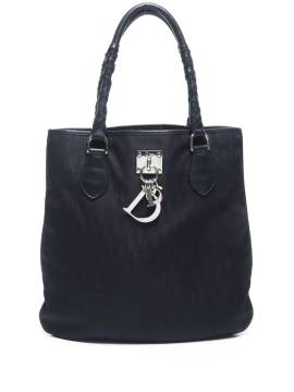 Christian Dior Pre-Owned 2000s Trotter Tote Bag mit Dior-Anhänger - Schwarz von Christian Dior