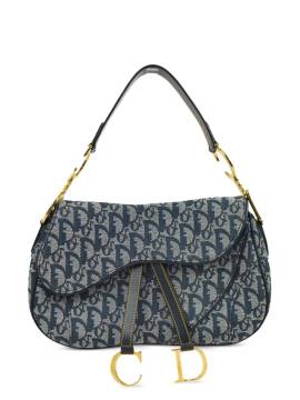 Christian Dior Pre-Owned 2003 Trotter Double Saddle Schultertasche - Blau von Christian Dior