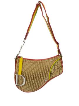 Christian Dior Pre-Owned 2004 Rasta Oblique Saddle Schultertasche - Nude von Christian Dior