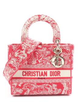 Christian Dior Pre-Owned 2010 mittelgroße Lady D-Lite Zwe-Wege-Tasche - Rot von Christian Dior