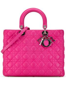 Christian Dior Pre-Owned 2011 große Cannage Lady Dior Satteltasche aus Lammleder - Rosa von Christian Dior