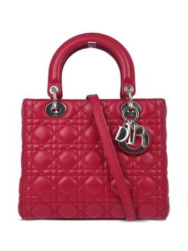 Christian Dior Pre-Owned 2012 Cannage Lady Dior Handtasche - Rot von Christian Dior