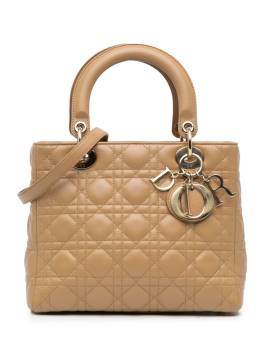 Christian Dior Pre-Owned 2012 mittelgroße Cannage Lady Dior Satchel-Tasche - Braun von Christian Dior