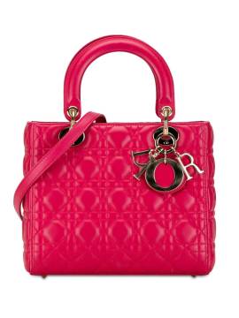 Christian Dior Pre-Owned 2012 mittelgroße Cannage Lady Dior Satchel-Tasche - Rosa von Christian Dior