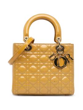 Christian Dior Pre-Owned 2012 mittelgroße Cannage Lady Dior Satchel-Tasche - Braun von Christian Dior