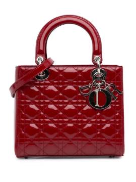 Christian Dior Pre-Owned 2012 mittelgroße Cannage Lady Dior Satchel-Tasche - Rot von Christian Dior