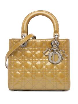 Christian Dior Pre-Owned 2012 mittelgroße Cannage Lady Dior Satchel-Tasche - Braun von Christian Dior