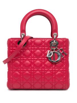 Christian Dior Pre-Owned 2013 mittelgroße Cannage Lady Dior Satchel-Tasche - Rot von Christian Dior