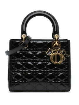 Christian Dior Pre-Owned 2013 mittelgroße Cannage Lady Dior Satchel-Tasche - Schwarz von Christian Dior