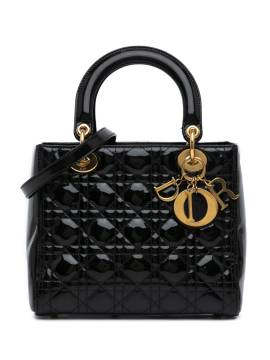 Christian Dior Pre-Owned 2013 mittelgroße Cannage Lady Dior Satchel-Tasche - Schwarz von Christian Dior