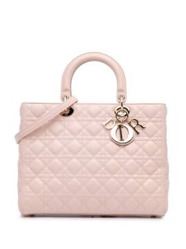 Christian Dior Pre-Owned 2014 große Cannage Lady Dior Satteltasche aus Lammleder - Rosa von Christian Dior