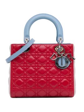 Christian Dior Pre-Owned 2014 mittelgroße Cannage Lady Dior Satchel-Tasche - Rot von Christian Dior