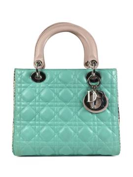 Christian Dior Pre-Owned 2014 pre-owned mittelgroße Lady Dior Cannage Handtasche - Grün von Christian Dior