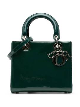 Christian Dior Pre-Owned 2015 Medium Patent Lady Dior satchel - Grün von Christian Dior