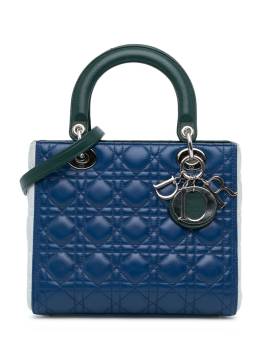 Christian Dior Pre-Owned 2015 mittelgroße Cannage Lady Dior Satchel-Tasche - Blau von Christian Dior