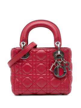 Christian Dior Pre-Owned 2015 mini Cannage Lady Dior Satchel-Tasche - Rot von Christian Dior