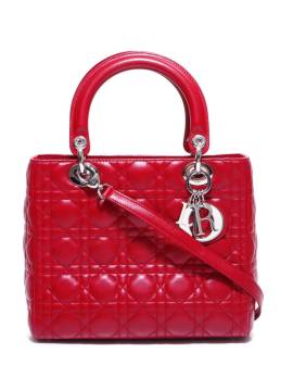 Christian Dior Pre-Owned 2015 mittelgroße Cannage Lady Dior Handtasche - Rot von Christian Dior