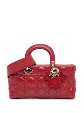 Christian Dior Pre-Owned 2016 mittelgroße Cannage Lady D-Joy Satchel-Tasche aus Lammleder - Rot von Christian Dior